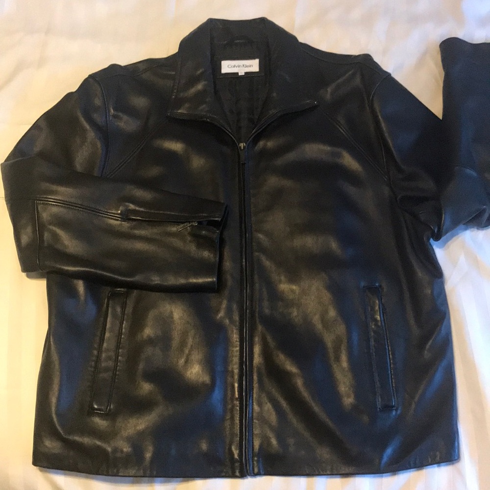 Calvin Klein Black Leather Jacket